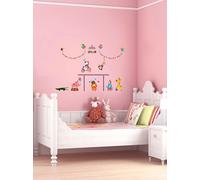 Ambiance Sticker Autocollant Muraux Décoration Adhésifs Arbre Vert & Oiseau Sticker Murale pour Bébé, Chambre d'enfant et Salon - H50 x L70 cm
