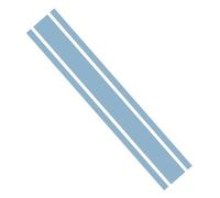 Ambiance Sticker Capot de Voiture Stripe, Autocollant Racing Body Side Stripe Decal, Toit Jupe Pare-chocs Stripe Decal Vinyle, Modifié Stripe Decal Car Décor Bleu Poudre - 1 Pièce de 124 cm