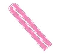 Ambiance Sticker Capot de Voiture Stripe, Autocollant Racing Body Side Stripe Decal, Toit Jupe Pare-chocs Stripe Decal Vinyle, Modifié Stripe Decal Car Décor Rose - 1 Paire de 129 x 24 cm