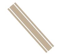 Ambiance Sticker Capot de Voiture Stripe, Autocollant Racing Body Side Stripe Decal, Toit Jupe Pare-chocs Stripe Decal Vinyle, Modifié Stripe Decal Car Décor Taupe - 1 Pièce de 124 cm