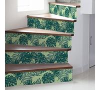 Ambiance Sticker Contremarche, Tropical Eritapeta, Lot 2, 33x115.5cm | Stickers muraux contremarche escalier, autocollant, stickers carrelage, wall tiles effet ciment, résistant à l'eau