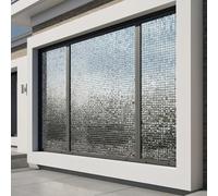 Ambiance Sticker Film Fenêtre Anti Regard Brise Vue, Carreaux, 45 cm x 3 m