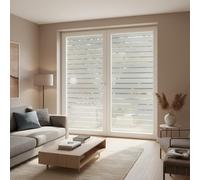 Ambiance Sticker Film Fenêtre Anti Regard Brise Vue, Lignes 2, 45 cm x 9 m