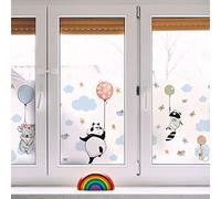 Ambiance Sticker Film Fenêtre Anti Regard Occultant - Animaux Heureux ENVOLÉS - Stickers pour Vitres & Porte de Douche - 40x100cm