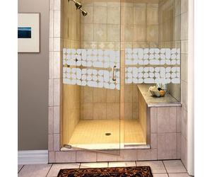 Ambiance Sticker Film Fenêtre Anti Regard Occultant - Design 1 - Stickers Autocollant Brise-Vue pour Vitre & Porte de Douche - 55x185cm