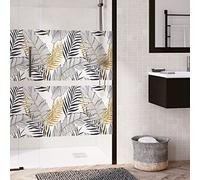 Ambiance Sticker Film Fenêtre Anti Regard Occultant - Feuilles DE Palmier Chic - Stickers pour Vitres & Porte de Douche - 40x200cm