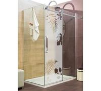 Ambiance Sticker Film Fenêtre Anti Regard Occultant - Feuilles Exotiques - Stickers Autocollant Brise-Vue pour Vitre & Porte de Douche - 185x55cm