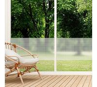 Ambiance Sticker Film Fenêtre Anti Regard Occultant - Rectangles - Autocollant Brise-Vue pour Vitre & Porte de Douche - Lot de 25 de 10x20 cm, 100x50