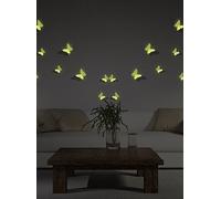 Ambiance Sticker Kit de 12 papillons phosphorescents 3D Autocollant - 12 x 10 cm 3D-papillons-phos Multicolore