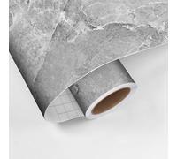 Ambiance Sticker Lino Sol Rouleau Antidérapant, Béton, 60 x 100 cm | Linoleum pour sol en rouleau, sol adhésif antidérapant étanche, découpe facile, pose rapide sans travaux