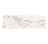 Ambiance Sticker Lino Sol Rouleau, Marbre Blanc Cassé, 60 x 200 cm | Revêtement sol vinyle adhésif antidérapant, résiste à l'eau et à l'usure, découpe sur mesure, pose facile sans colle
