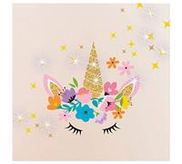 Ambiance Sticker Mural Licornes Cristaux Swarovski, 30 x 40 cm | Stickers muraux déco nature, autocollant fond translucide, habillez vos murs et vitres facilement