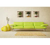 Ambiance Sticker Muraux 3D Bonsaï, 3D Effet Vinyle Stickers Muraux, Peintures Murales Décoration Murale pour Chambre à Coucher, Cuisine, Bureau - H30 x L90 cm