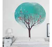 Ambiance Sticker Papier Peint Intissé Pré-encollé Fresques Géants - Arbre Abstrait - Adhésif Décorative | H65 x L60 cm