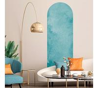 Ambiance Sticker Papier Peint Intissé Pré-encollé Fresques Géants - Arche Bleu Aquarelle - Adhésif Décorative | H140 x L45 cm