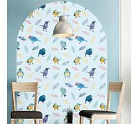 Ambiance Sticker Papier Peint intissé pré-encollé fresques géants - Arche des Oiseaux - adhésif décorative - 175x120cm