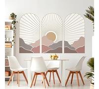 Ambiance Sticker Papier Peint intissé pré-encollé fresques géants - Trio D'ARCHES Coucher DE Soleil Asiatique - adhésif décorative - 60x90cm