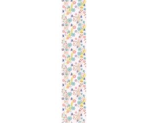 Ambiance Sticker Papier Peint Intissé Pré-encollé Rouleau Wallpaper Fleurs Bleues Adhésif Décorative - 1 Roulle de H300 x L60 cm