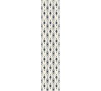 Ambiance Sticker Papier Peint Intissé Pré-encollé Rouleau Wallpaper Losanges Rétro Abstraits Bleu Foncé Adhésif Décorative - 1 Roulle de H300 x L60 cm