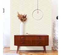 Ambiance Sticker Papier Peint Intissé Pré-encollé Rouleau Wallpaper Motif Art Déco Arcs Adhésif Décorative - 1 Roulle de H300 x L60 cm