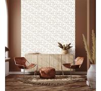 Ambiance Sticker Papier Peint Intissé Pré-encollé Rouleau Wallpaper Motif Géométrique Scandinave Adhésif Décorative - 1 Roulle de H300 x L60 cm