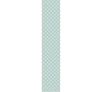 Ambiance Sticker Papier Peint Intissé Pré-encollé Rouleau Wallpaper Rétro Ornements Aquamarine et Jaune Adhésif Décorative - 1 Roulle de H300 x L60 cm