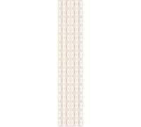 Ambiance Sticker Papier Peint Intissé Pré-encollé Rouleau Wallpaper Scandinave Art Déco Losanges Blanc et Doré Adhésif Décorative - 1 Roulle de H300 x L60 cm