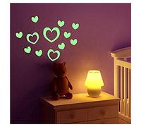 Ambiance Sticker phosphorescents Coeurs - 25 x 20 cm
