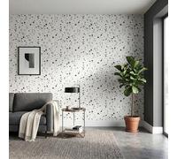 Ambiance Sticker Rouleau Adhésif Sol Terrazzo Anti-dérapant Etanche au Mètre pour Salon, Chambre et Salle à Manger - H60 cm x L2 m
