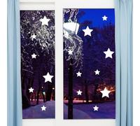 Ambiance Sticker Stickers électrostatiques étoiles - Autocollants adhésifs fenêtres noël - décoration fêtes