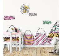 Ambiance Sticker Stickers Enfant Montagnes scandinaves amika 120 x 180 cm