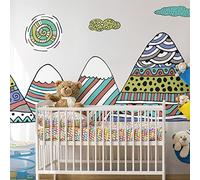 Ambiance Sticker Stickers Enfant Montagnes scandinaves Anoushka 110 x 165 cm