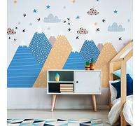 Ambiance Sticker Stickers Enfant Montagnes scandinaves Chouka 100 x 150 cm