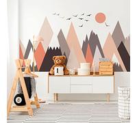 Motifs de montagnes scandinaves pour enfants, Fransika, 90 x 135 cm