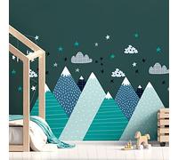 Autocollants « Montagnes scandinaves » de Jeremika pour enfants, 120 x 180 cm