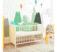 Ambiance Sticker Stickers Enfant Montagnes scandinaves lelika 80 x 120 cm