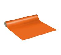 Ambiance Sticker Vinyle Adhésif Sticker Rouleau au Mètre pour Décoration Intérieure, Mur de Cuisine, Autocollant Amovible, Lavable, Imperméable Fenêtre Meubles, Chambre, Salon - Orange - 60 cm x 20M