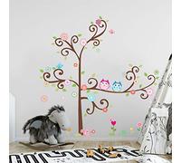 Ambiance Stickers Muraux Enfants, Hiboux sur Arbre en Fleurs, Sticker Mural | Décoration chambre fille, stickers chambre fille, sticker mural, autocollant enfant, adhésif mural, autocollant mural, decal