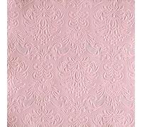Ambiente - 15 SERVIETTES PAPIER ÉLÉGANCE 33CM ROSE PASTEL