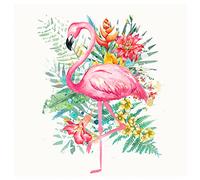 Ambiente - 20 SERVIETTES PAPIER FLAMANT ROSE TROPICAL 33CM
