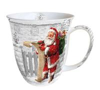 Ambiente Grande tasse en porcelaine fine bone china Tasse à thé Mug 0,4 l PERE NOEL