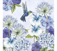Ambiente Lot de 20 Serviettes en Papier 3 Plis Motif Colibri 33 x 33 cm
