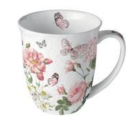 Ambiente Mug Amelia papillons et fleurs roses