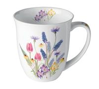 Ambiente Mug en porcelaine fine bonjour le printemps 0,4 litre