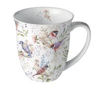 Mug oiseaux du jardin en porcelaine fine 400 ml