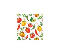 Ambiente Serviettes décorées - Légumes - Lot de 20