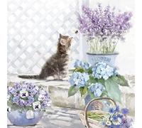 Ambiente Serviettes en papier Motif chaton 33 x 33 cm
