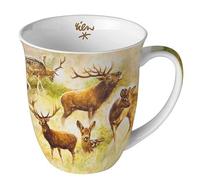 Ambiente Tasse à thé et à café - 0,4 l - Animaux sauvages - Cerf en automne - Porcelaine fine