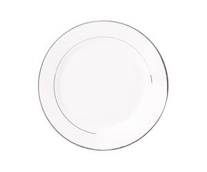 AMBITION Assiette plate Aura Silver - 27 cm - En verre trempé - Moderne et élégante