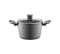 AMBITION Faitout haut avec revêtement céramique 20 cm Verso 3,6 l Casserole aluminium induction tous feux poignées Soft Touch